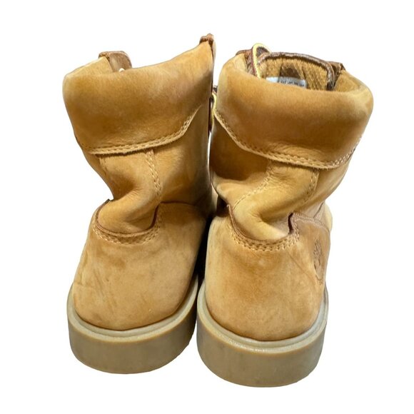 COPY - TIMBERLAND BOOTS SIZE 12 TAN WHEAT NUBUCK WATERPROOF 6" STREETWEAR MENS - Picture 6 of 8